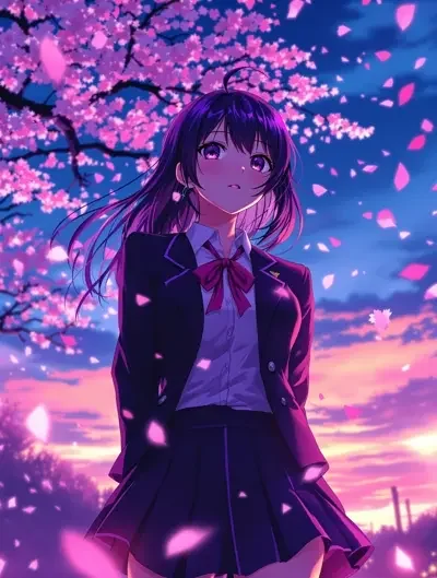 樱花雨下 漫画封面